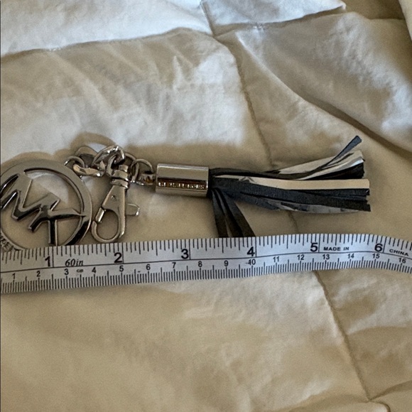 Michael Kors Silver and Black Tassel Key‎ Holder chain - Picture 5 of 7